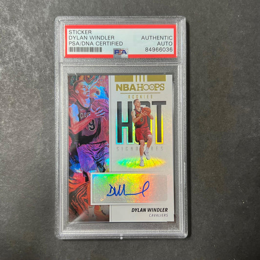 2019 Panini Hoops #HR-DWL Dylan Windler Signed Card AUTO PSA Slabbed RC Cavalier