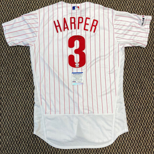 Bryce Harper signed jersey PSA/DNA Auto Grade 10 Philadelphia Phillies Autograph