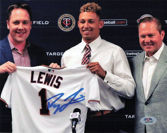 ROYCE LEWIS signed 8x10 photo PSA/DNA Minnesota Twins Autographed