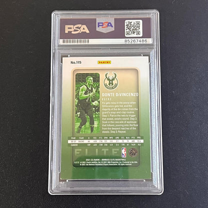 2021-2022 Panini Donruss #115 Donte Divincenzo Signed Card AUTO PSA/DNA Slabbed