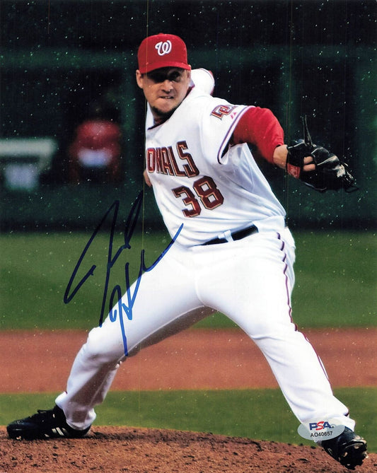 Joel Hanrahan signed 8x10 photo PSA/DNA Washington Nationals Autographed