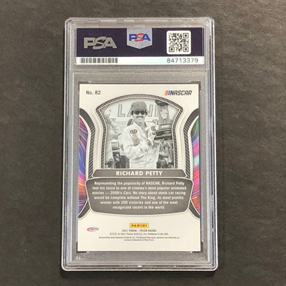 2021 Panini Prizm Racing Legends #82 Richard Petty Signed Card AUTO PSA Slabbed