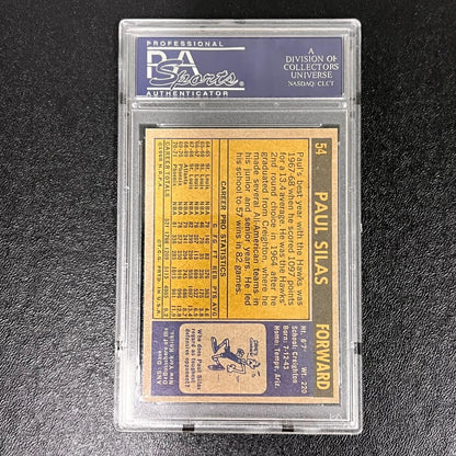 1971 Topps #54 Paul Silas card PSA 7 Phoenix Suns