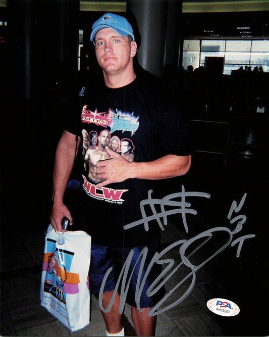 Mike Sanders signed 8x10 photo PSA/DNA COA WWE Autographed Wrestling