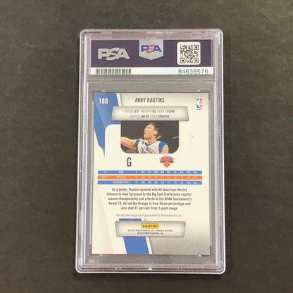 2010-11 Panini Prestige #188 ANDY RAUTINS Signed Card AUTO PSA Slabbed RC Knicks