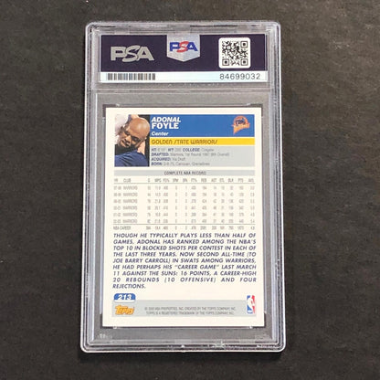 2003 Topps #213 Adonal Foyle Signed Card AUTO PSA Slabbed Warriors