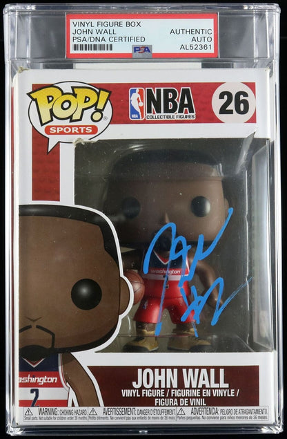 John Wall Signed Funko Pop #26 PSA/DNA Encapsulated Wizards Auto