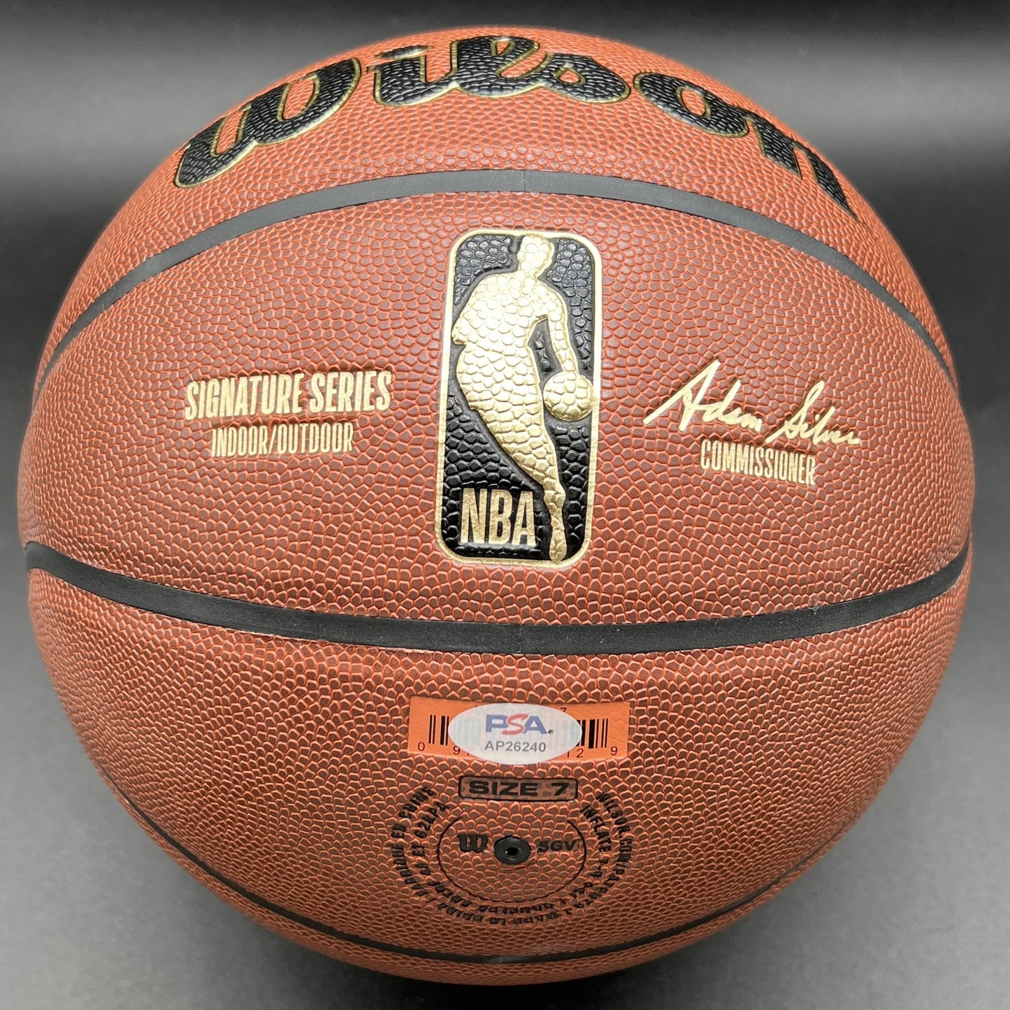 Austin Reaves Signed Wilson Basketball all PSA Los Angeles Lakers