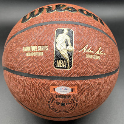 Austin Reaves Signed Wilson Basketball all PSA Los Angeles Lakers