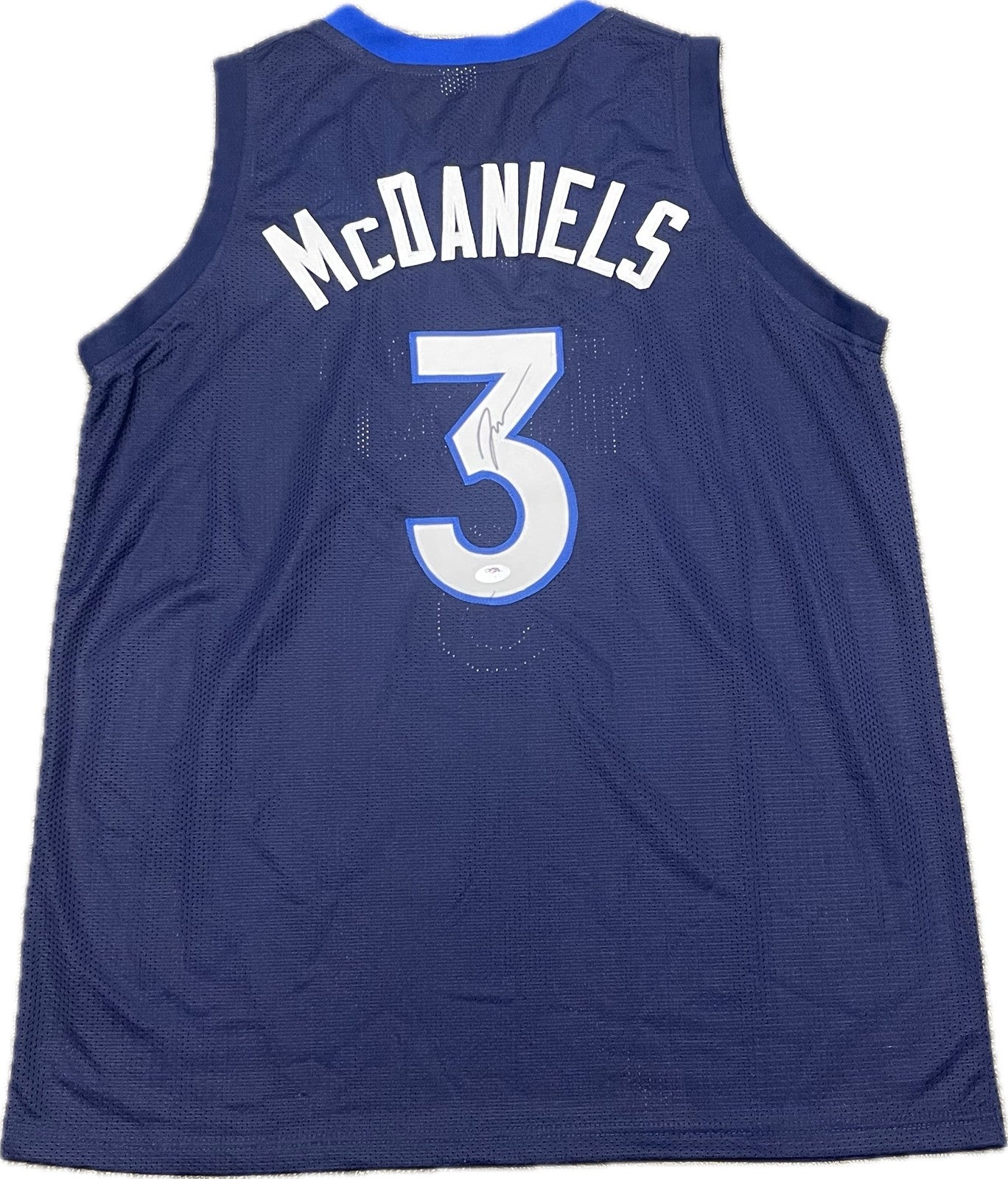 Jaden McDaniels Signed Jersey PSA Minnesota Timberwolves Autographed
