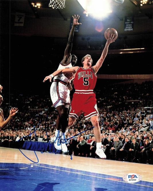 John Paxson signed 8x10 photo PSA/DNA Chicago Bulls Autographed