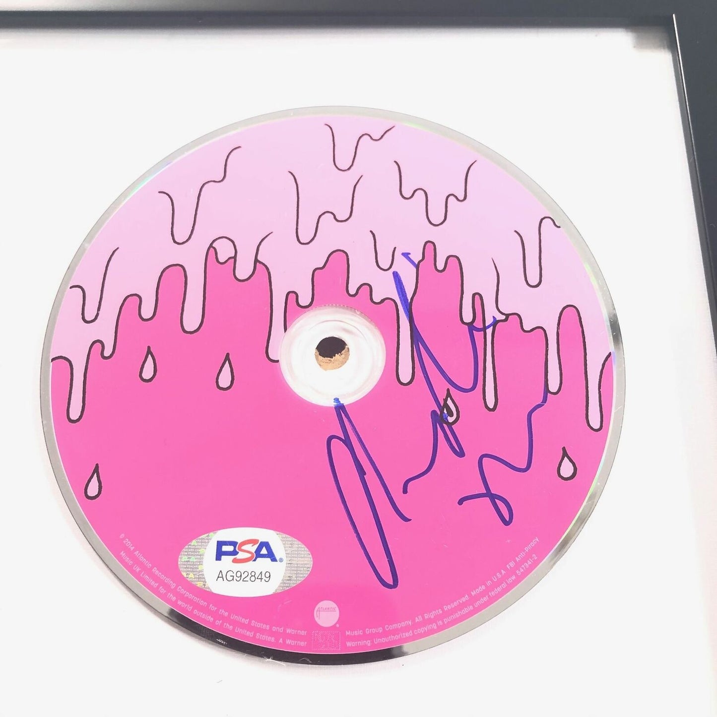 Charli XCX signed Album CD Framed PSA/DNA Autographed Sucker