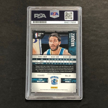 2012-13 Panini Thread #97 Greivis Vasquez Signed AUTO 10 PSA Slabbed Hornets