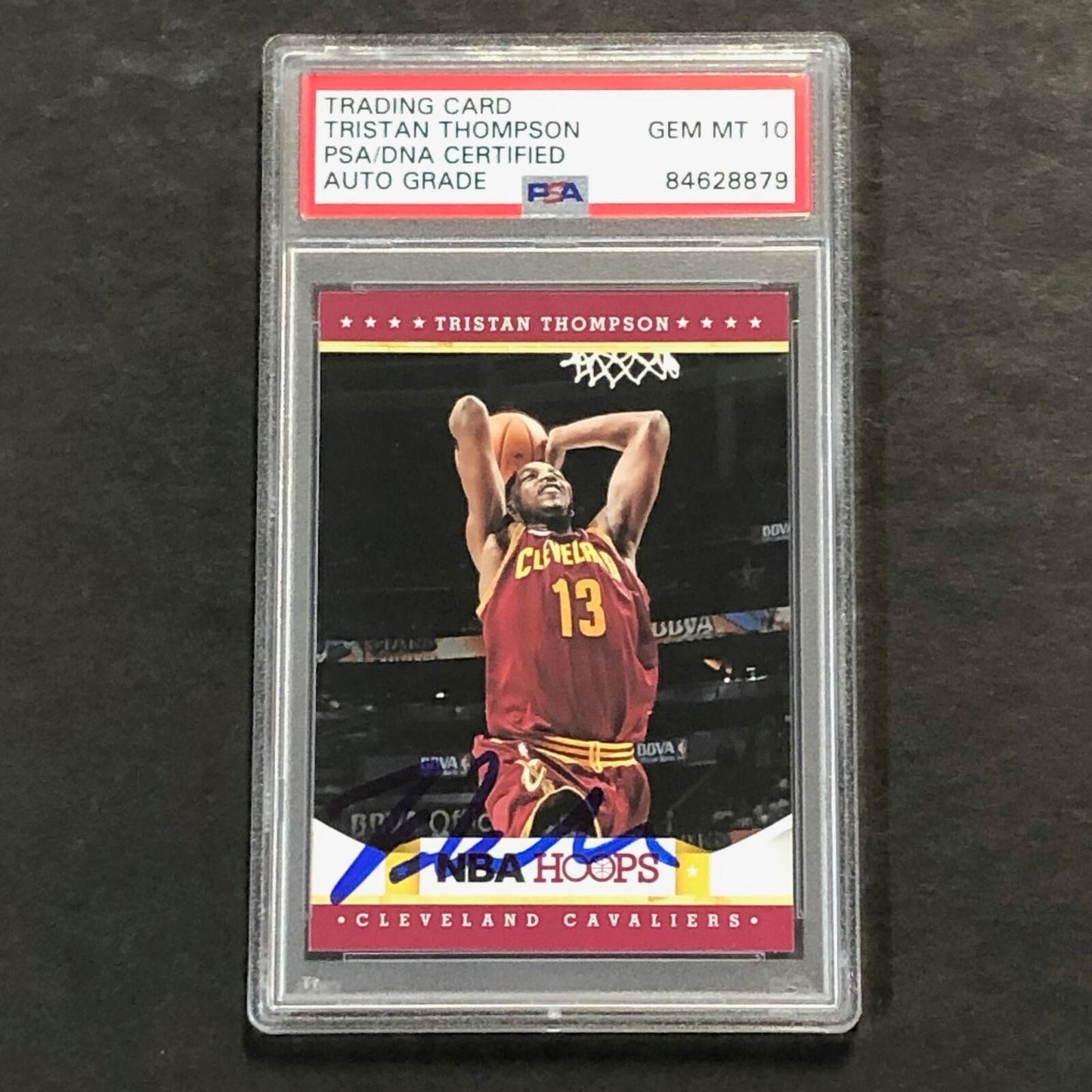 2012-13 NBA Hoops #226 TRISTAN THOMPSON Signed Card AUTO 10 PSA Slabbed Cavalier