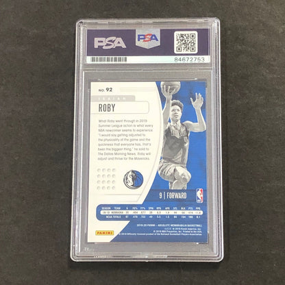 2019-20 Panini Absolute Memorabilia #92 Isaiah Roby Signed Card AUTO GRADE 10 PS