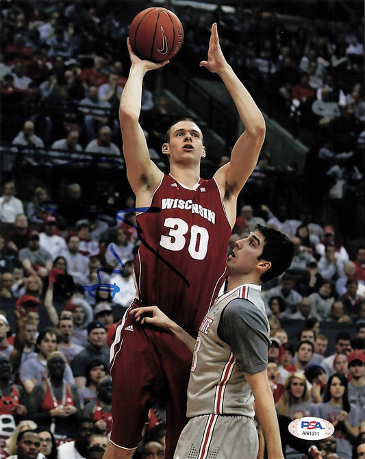 JON LEUER signed 8x10  photo PSA/DNA Detroit Pistons Autographed