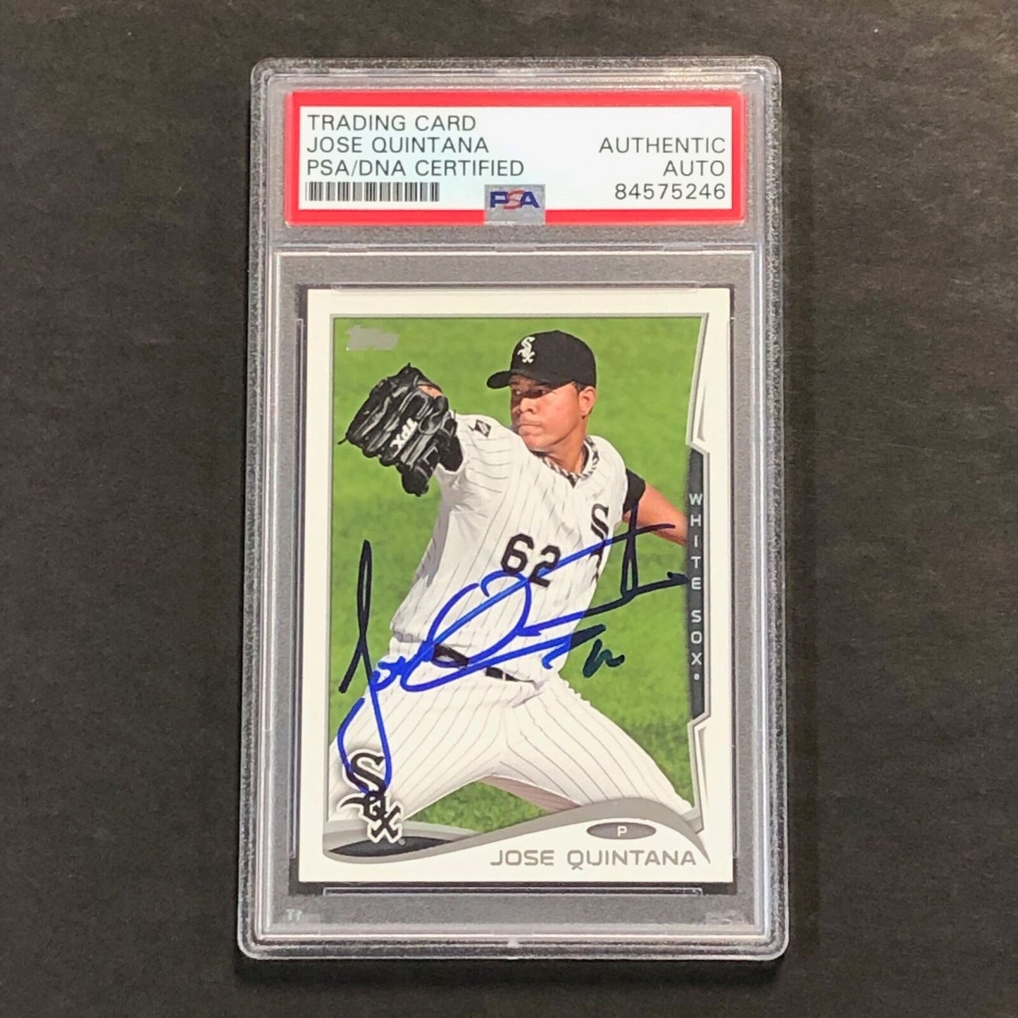 2014 Topps Gypsy Queen #315 Jose Quintana Signed Card PSA Slabbed Auto White Sox