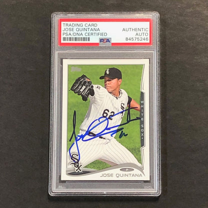 2014 Topps Gypsy Queen #315 Jose Quintana Signed Card PSA Slabbed Auto White Sox