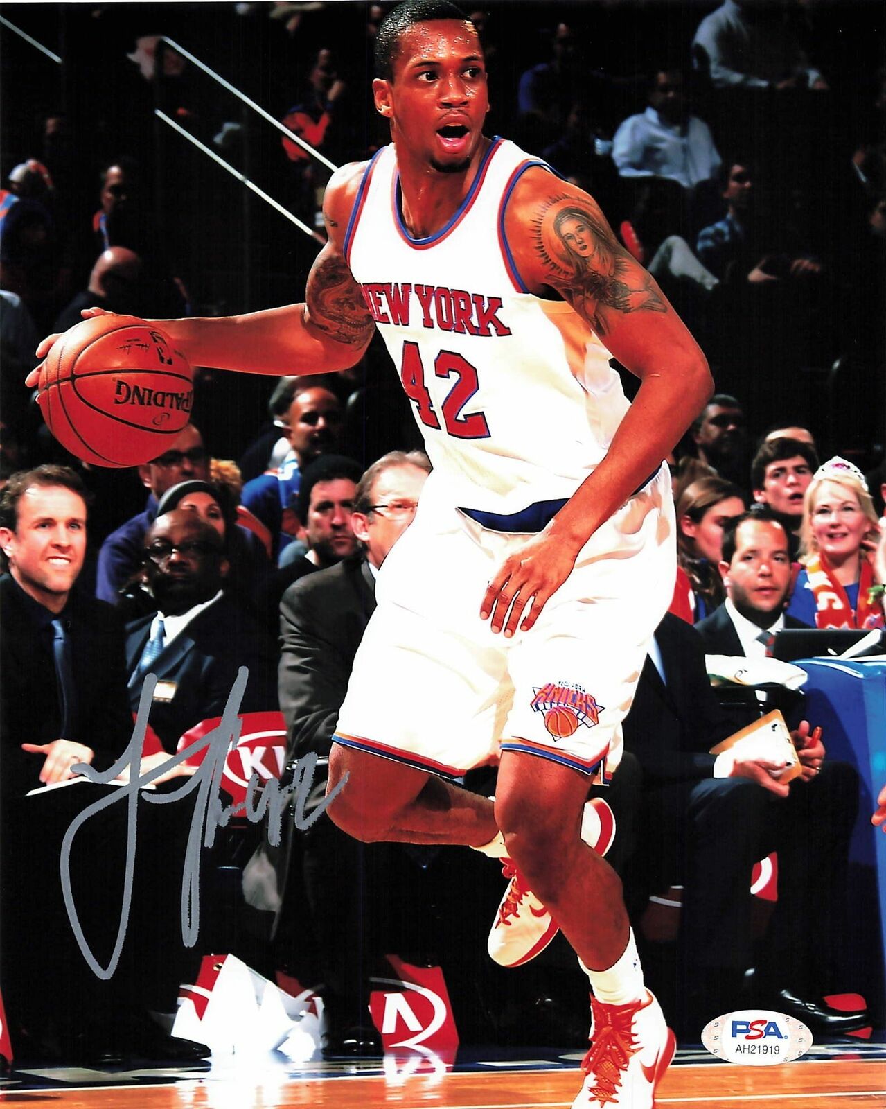 Lance Thomas signed 8x10 photo PSA/DNA New York Knicks Autographed