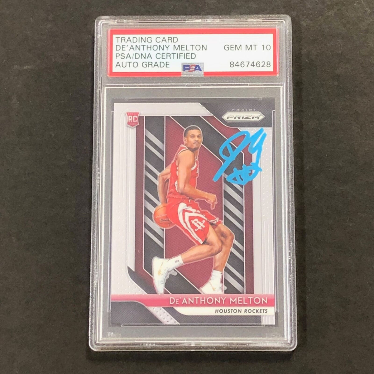 2018-19 Panini Prizm #4 De'Anthony Melton Signed Card AUTO GRADE 10 PSA Slabbed
