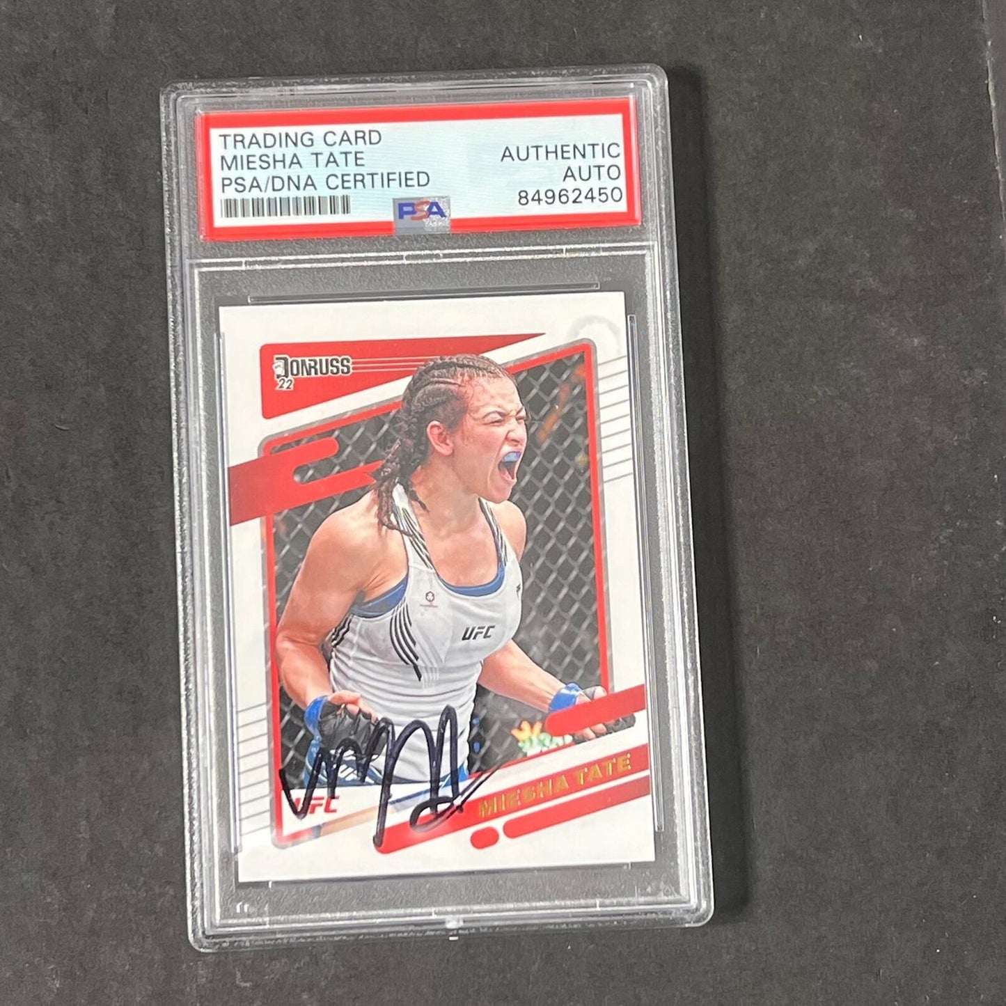 2022 Panini Donruss #36 Miesha Tate Signed Card AUTO PSA Slabbed UFC