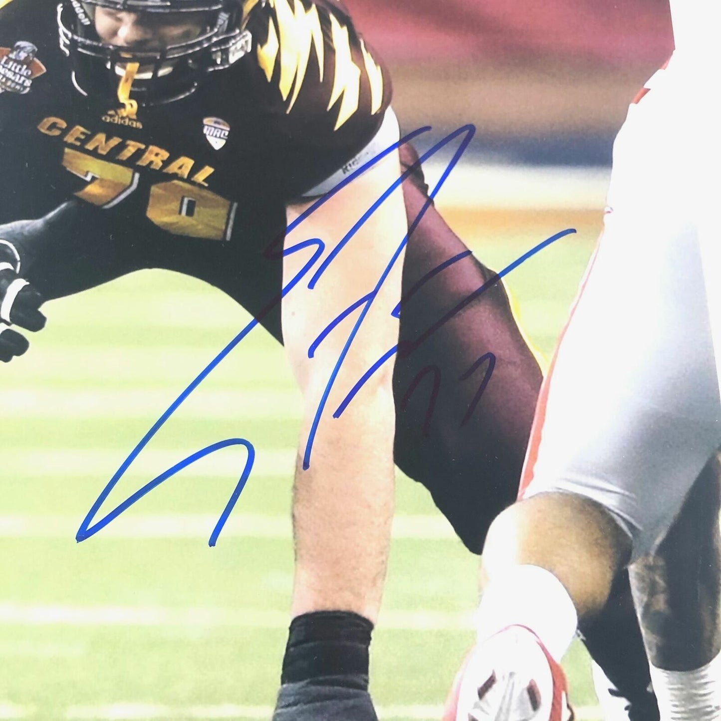 Eric Fisher signed 11x14 photo PSA/DNA Central Michigan Chippewas Autographed