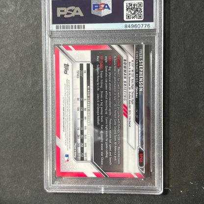 2016 Topps Bowman Briefing #BP66 Tyler Stephenson Signed Card AUTO PSA Slabbed R