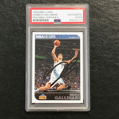 2013-14 NBA HOOPS #131 Danilo Gallinari Signed AUTO PSA Slabbed Nuggets