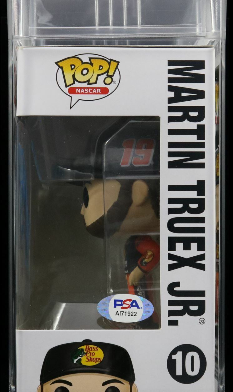 Martin Truex Jr Signed Funko Pop #10 PSA/DNA Encapsulated Autographed Nascar