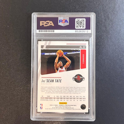 2020-21 Panini Chronicles Prestige #53 JAE'SEAN TATE Signed Card AUTO PSA Slabbe