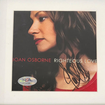 Joan Osborne Signed Righteous Love Album CD Cover Framed PSA/DNA Autographed Mus