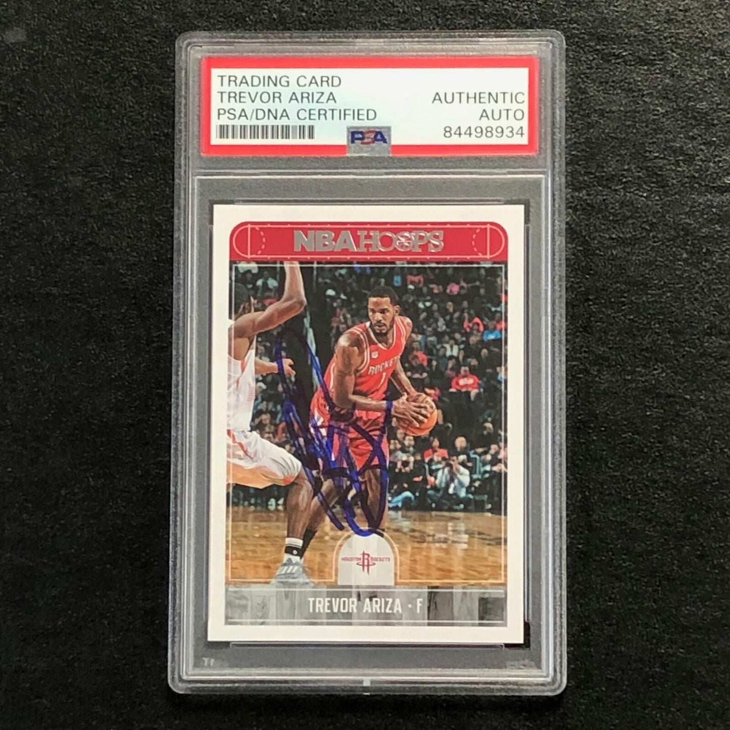 2017-18 NBA Hoops #188 Trevor Ariza Signed Card AUTO PSA Slabbed Rockets