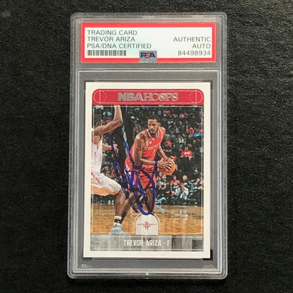 2017-18 NBA Hoops #188 Trevor Ariza Signed Card AUTO PSA Slabbed Rockets