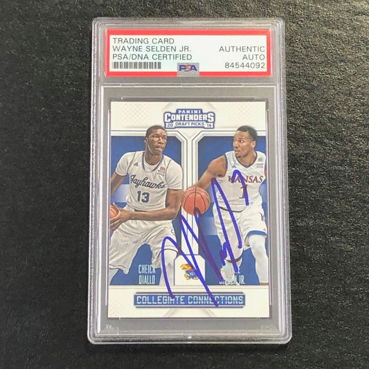 2016-17 Contenders Draft Picks #12 Wayne Selden Signed Card AUTO PSA Slabbed Kan