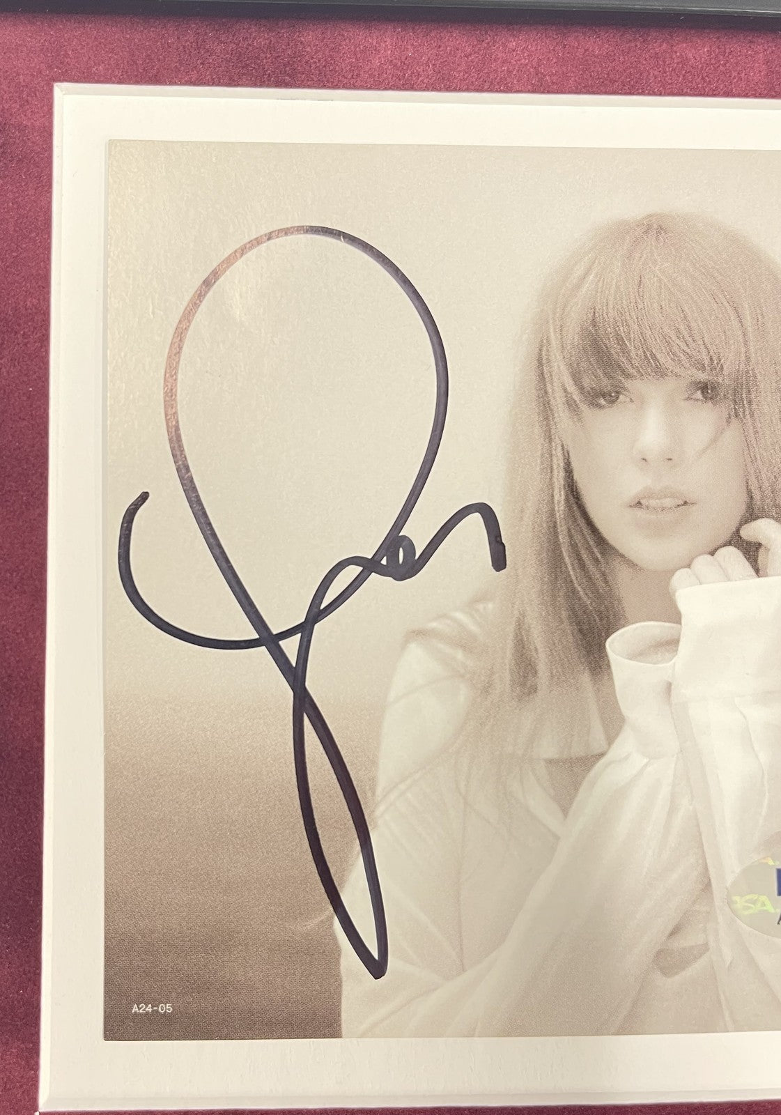 Taylor Swift Signed CD Cover Framed PSA/DNA The Tortured Poets Department TTPD