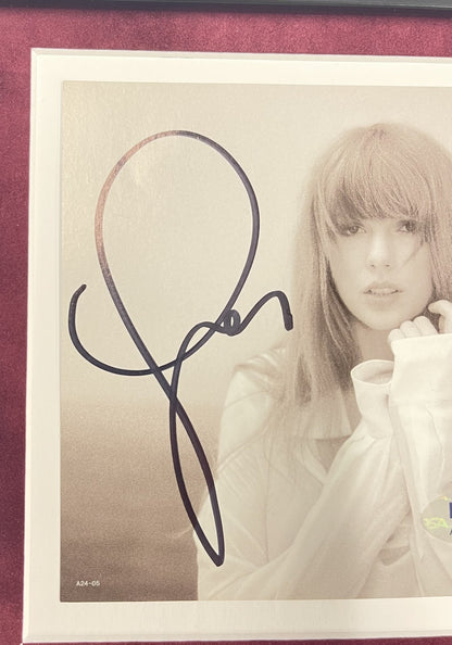 Taylor Swift Signed CD Cover Framed PSA/DNA The Tortured Poets Department TTPD