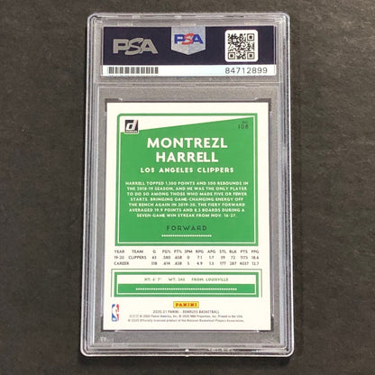 2020-21 Donruss Panini #108 Montrezl Harrell Signed Card AUTO PSA Slabbed Clippe