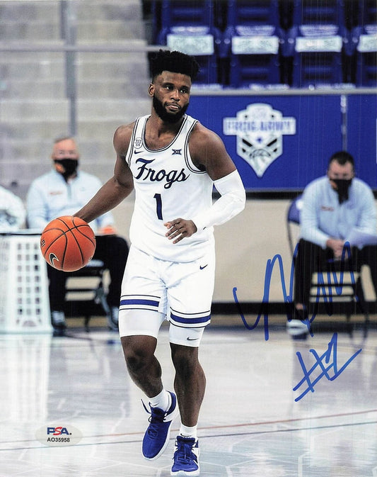 Mike Miles Jr. Signed 8x10 photo PSA/DNA TCU Horned Frogs Autographed