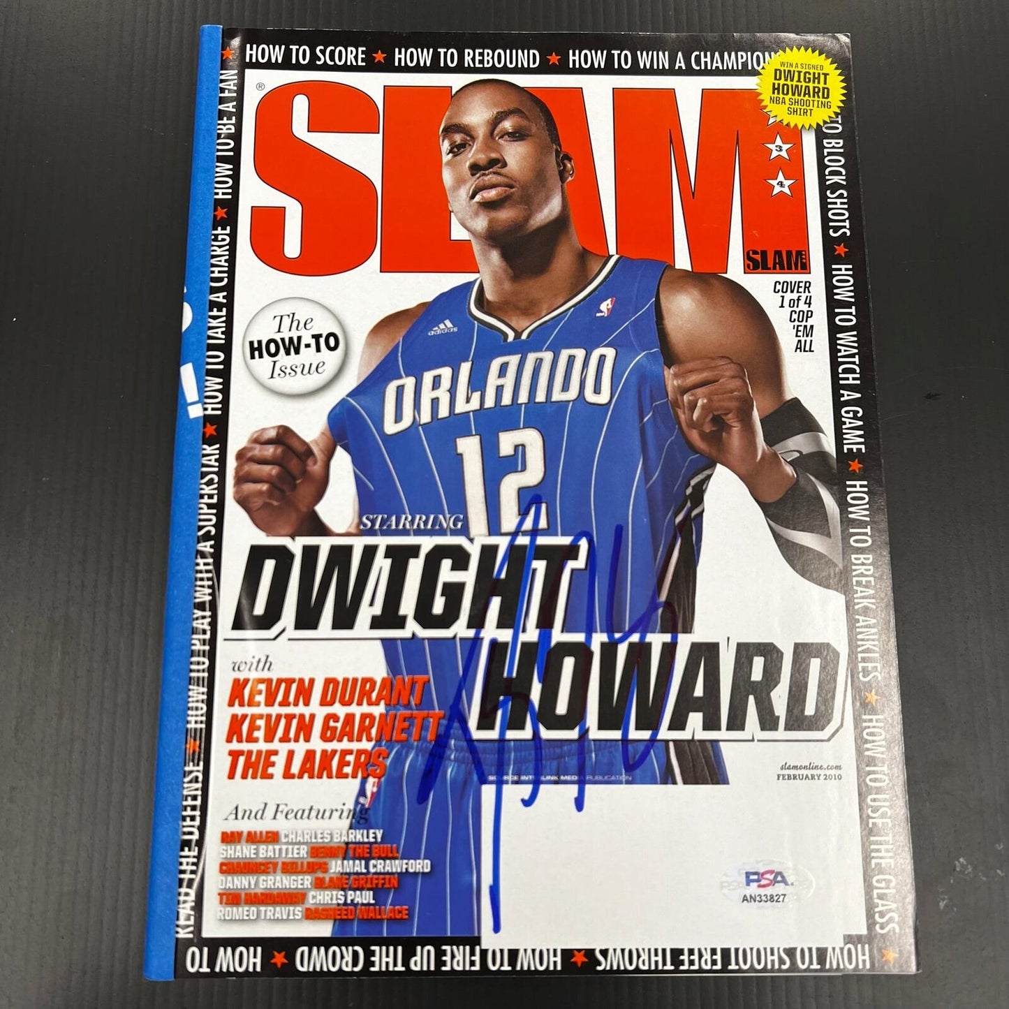 Dwight Howard signed Slam Magazine PSA/DNA Orlando Magic Autographed