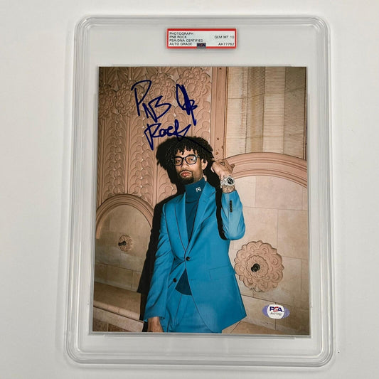 PNB Rock signed 8x10 photograph PSA/DNA AUTO 10 Slabbed Autographed Rapper