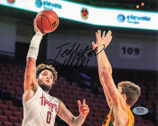 Teddy Allen signed 8x10 photo PSA/DNA Huskies Autographed