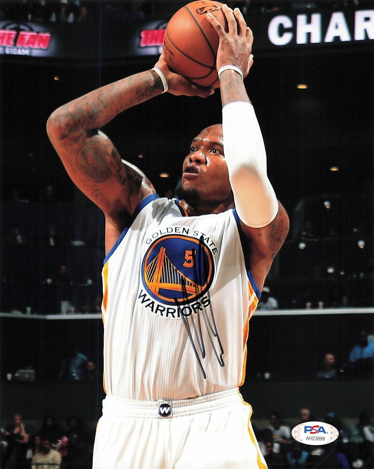 Marreese Speights signed 8x10 photo PSA/DNA Warriors Autographed Mo