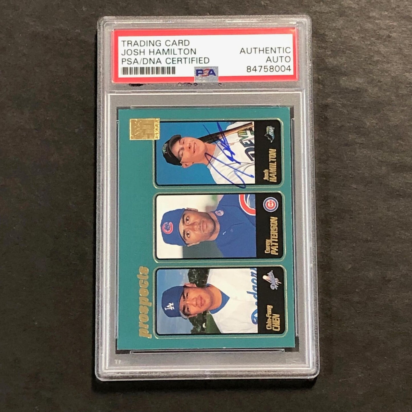 2001 Topps Baseball Prospects #362 Josh Hamilton Signed Card PSA Slabbed Auto ML