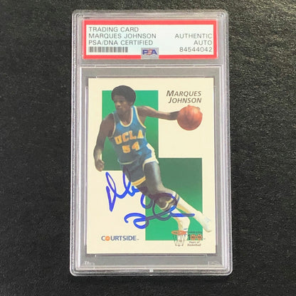 1992 Courtside Flashbacks #19 Marques Johnson Signed AUTO PSA/DNA UCLA