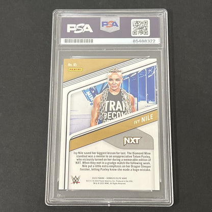 2023 Panini Donruss Elite WWE #85 Ivy Nile signed card PSA