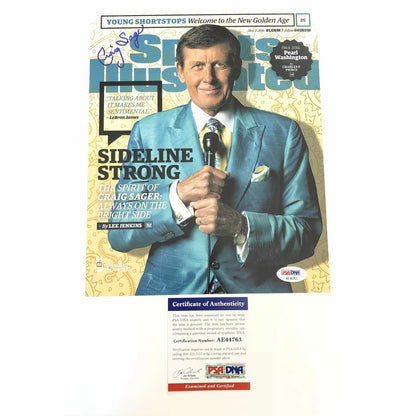 Craig Sager signed 8x10 photo PSA/DNA NBA TNT Autographed Sports Illustrated