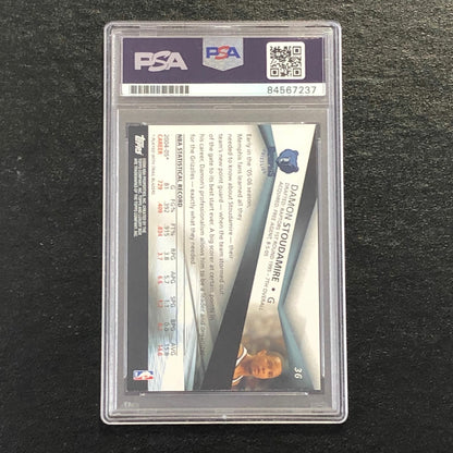 2005-06 Topps Luxury Box #36 Damon Stoudamire Signed Card AUTO 10 PSA Slabbed Gr