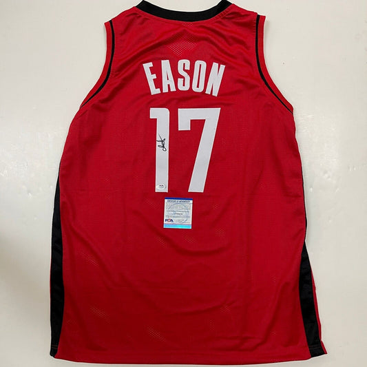 TARI EASON signed jersey PSA/DNA Houston Rockets Autographed