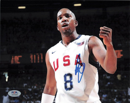 Michael Redd signed 8x10 photo PSA/DNA Team USA Autographed