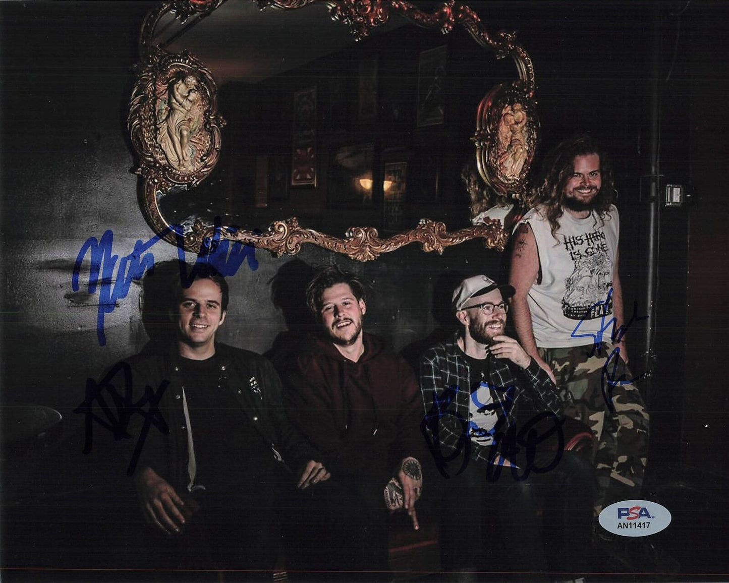 Wavves Alex Gates, Bily Hayes, Stephen Pope, Nathan Williams signed 8x10 photo P